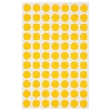 Etichete autocolante Agipa 111834, 77/A6, 8 mm, permanente, rotund, galben, top 6 coli (462 buc.)