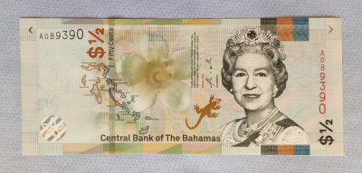 Bahamas - 1/2 Dolar (50 cents) - 2019 - Elizabeth II foto
