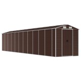 Sopron de gradina, maro, 191x980x198 cm, otel galvanizat