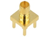 Soclu Mini SMB THT PCB 75&Omega; Aurit