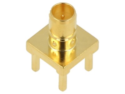 Soclu Mini SMB THT PCB 75&amp;Omega; Aurit foto