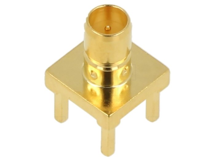 Soclu Mini SMB THT PCB 75&Omega; Aurit