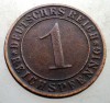 B.210 GERMANIA WEIMAR 1 REICHSPFENNIG 1934 D, Europa, Bronz