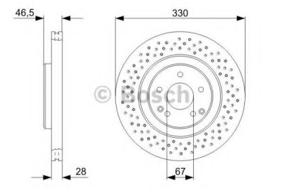 Disc frana MERCEDES C-CLASS T-Model (S203) (2001 - 2007) BOSCH 0 986 479 C76 foto