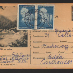 CPIB 21587 - CARTE POSTALA - TUSNAD BAI, VEDERE, 1964