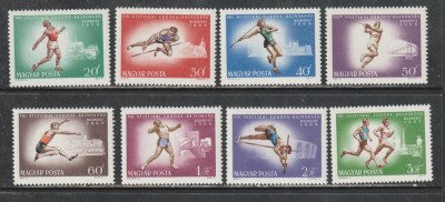 Ungaria 1966 - Campionatele Europene de Atletism Budapesta 8v MNH foto