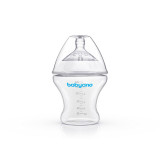 Biberon anti-colici, BabyOno, 180 ml, 0 luni+, Transparent