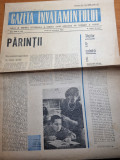 Gazeta invatamantului 19 noiembrie 1965-art.in clasa 1 a