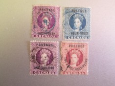 TIMBRE GRENADA SERIE STAMPILATA 1881=202