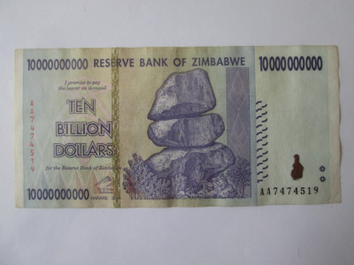 Zimbabwe 10 miliarde Dollars 2008 foto