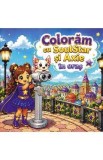Carte de colorat pentru copii, SoulStar si Axie, ideala pentru creioane colorate, dezvolta creativitate si atentie la detalii