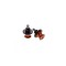 Adaptor stander (suport) moto M8x1,25 portocaliu