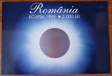 2000 lei 1999, eclipsa totala de soare, Romania, in folder
