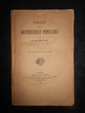 SIR HENRI SUMNER MAINE - ESSAIS SUR LE GOUVERNEMENT POPULAIRE (1887)