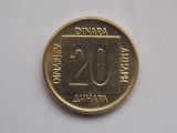 MONEDA 20 DINARI 1989 IUGOSLAVIA