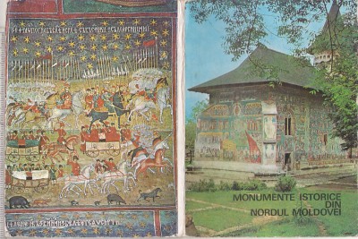 bnk div Pliant turistic Monumente istorice din nordul Moldovei 1977 foto