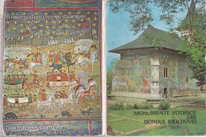 bnk div Pliant turistic Monumente istorice din nordul Moldovei 1977