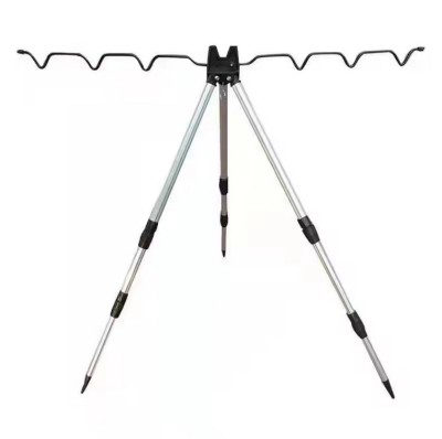 Tripod lansete pescuit cu 6 posturi foto