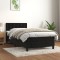 vidaXL Pat box spring cu saltea, negru, 100x200 cm, catifea 3141529