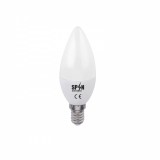 Bec Bl Led Lumanare E27, model C35, 5W=45W, 6400K, lumina rece