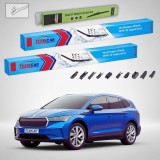 Cumpara ieftin Ștergătoare Skoda Enyaq iV 50 2020-prezent | Set Față și Spate &ndash; TeamCar&reg;