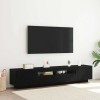 VidaXL Cabinet TV 2 pcs Negru 200 x 35 x 40 cm Lemn compozit