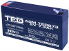 Acumulator AGM VRLA 6V 7.3Ah plumb acid 151x34x94 mm F1 terminal TED Battery Expert Holland