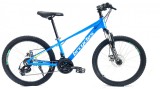 Bicicleta MTB 26&Prime; BR Tornado, cadru Aluminiu, 21 viteze, cu Shimano, albastru, 14