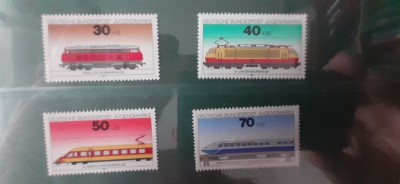 Germania-Transport,locomotive ,trenuri-serie complete-nestampilate MNH (T1) foto