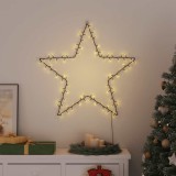 vidaXL Lumini de Crăciun Siluetă de ren 115 LED-uri alb cald