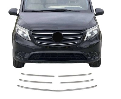 Ornamente inox grila masca fata Mercedes Vito / V Class W447 2019-2024 foto