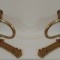 Elegant set de aplice electrice in stil francez din bronz masiv