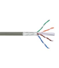 Cablu FTP Cat 6 CCA fire interioare solide ecranat 1 x 0.56mm x 2 x foto