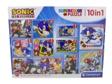 Puzzle Sonic the Hedgehog 10 in 1 Supercolor Clementoni 4+