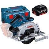 Bosch GKS 185-LI + GBA - Fierastrau circular 165x20 mm valiza speciala + Acumulator Li-Ion 18 V 5 Ah
