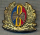 Y 1580 INSIGNA-MILITARA-EMBLEMA COIFURA- AVIATIE -PENTRU COLECTIONARI