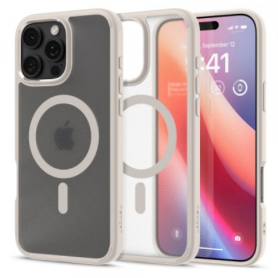 Husa MagSafe pentru Apple iPhone 16 Pro Max, Spigen, Ultra Hybrid, Bronz Satinata foto