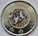 2 Dollars 2023 Canada, Jean Paul Riopelle, unc, varianta color, America de Nord