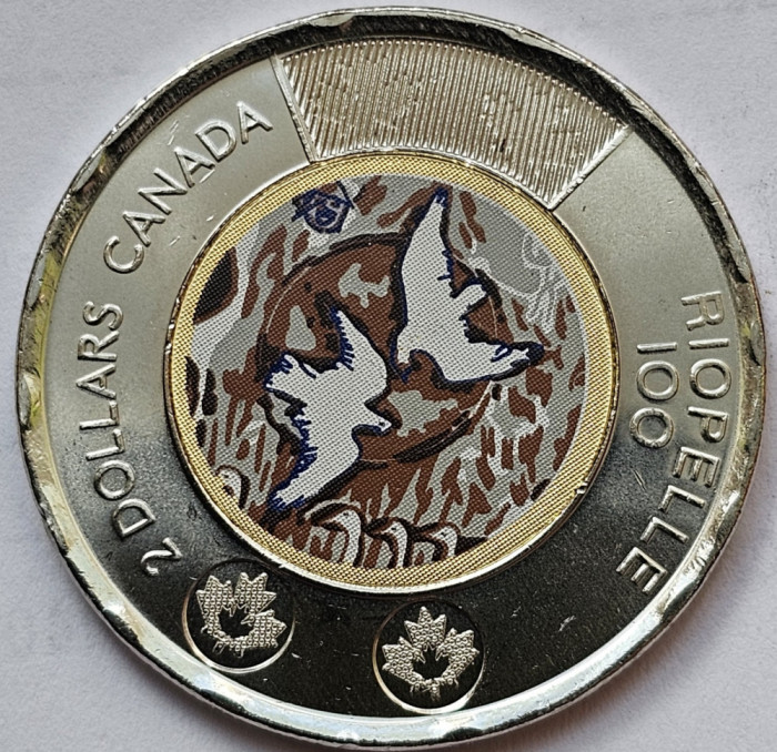 2 Dollars 2023 Canada, Jean Paul Riopelle, unc, varianta color