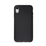 Cumpara ieftin Husa iPhone XR Silicon Negru, Protectie Zgarieturi, Insertii Carbon, Flexibila, Subtire