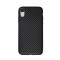 Husa pentru Apple iPhone XR, Perfect Fit, cu insertii de carbon, negru