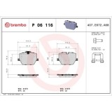 Placute frana BMW 2 Coupe (G42 G87) 08.21-, 3 (G20 G80 G28) 11.18-, 3 Touring (G21 G81) 07.19-, 3 Touring Van (G21) 07.19-, 4 Convertible (G23 G83) 1, BREMBO