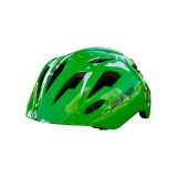 Casca de protectie pentru copii, cu lumini si sistem ajustare marime, Verde