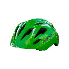 Casca de protectie pentru copii, cu lumini si sistem ajustare marime, Verde