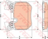 Set placute frana,frana disc BMW Seria 3 Cabriolet (E93) (2006 - 2013) TRW GDB1795