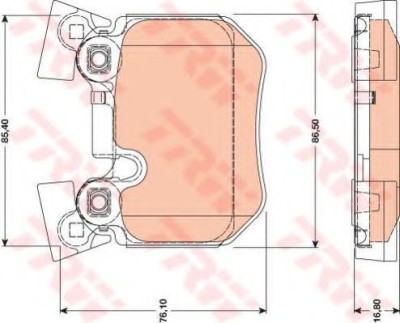 Set placute frana,frana disc BMW Seria 3 Cupe (E92) (2006 - 2013) TRW GDB1795 foto