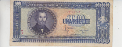 M1 - Bancnota Romania - 1000 lei - emisiune 1950 foto