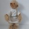 Urs, Ursulet, Artist Hand Made, 20cm, plush tip mohair fin, moale, articulat, tricou cu Der Dunne Dieter, model deosebit