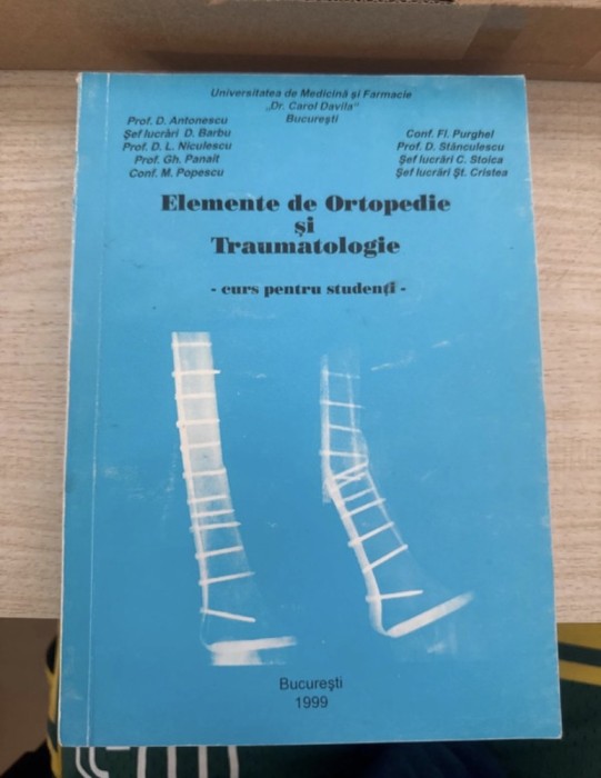 Elemente de ortopedie si traumatologie