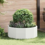 vidaXL Jardinieră Alb 90 x 90 x 35 cm Oțel 883732